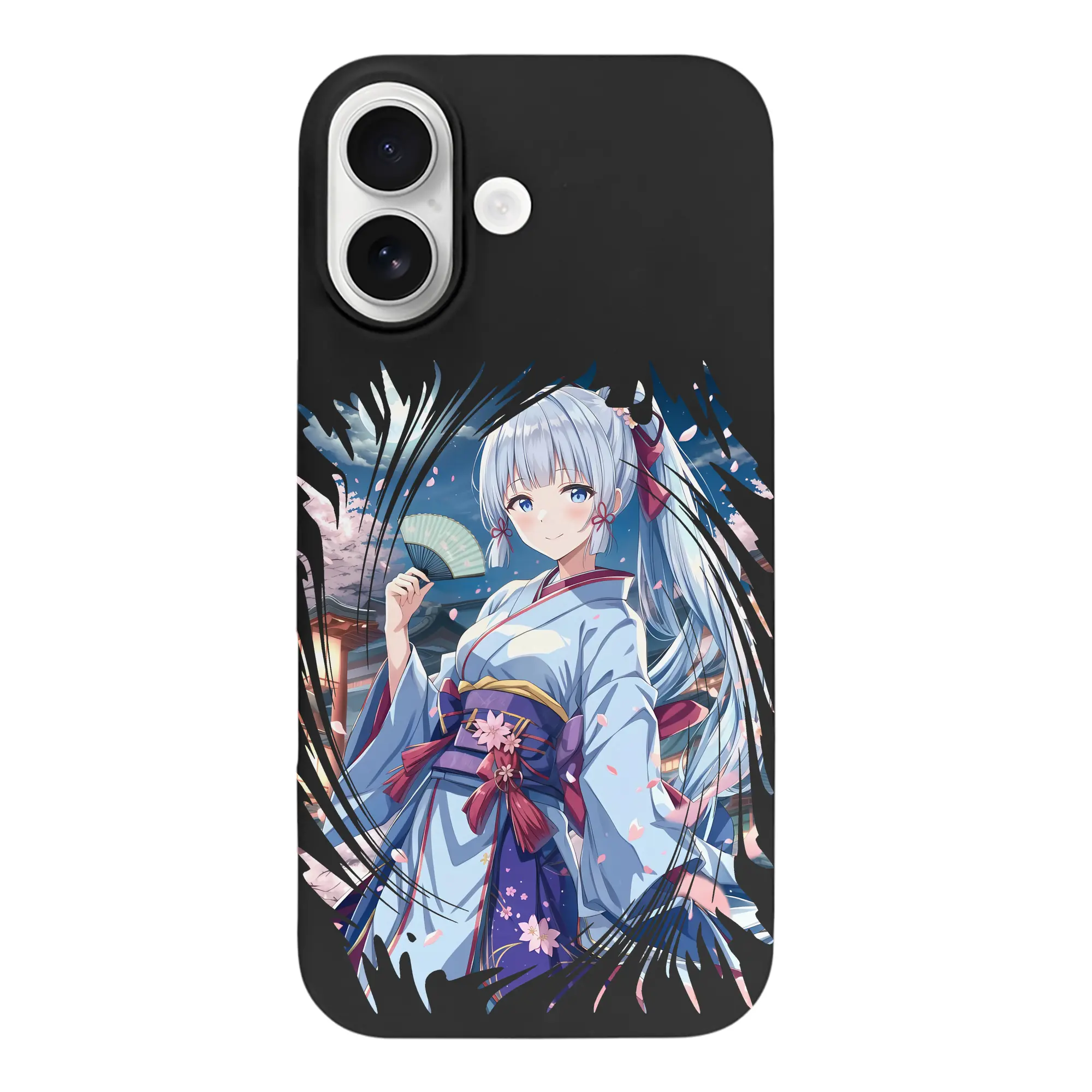 原 神 グッズ 神里綾華 - iPhone 17 シリーズ シリコンケース 薄型 耐衝撃 指紋防止 ソフトタッチカバー 精密フィット 傷防止 保護ケース iPhone 17/17 Air/17 Pro/17 Pro Max 対応